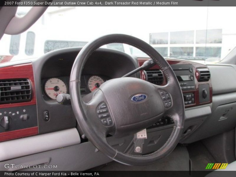 Dark Toreador Red Metallic / Medium Flint 2007 Ford F350 Super Duty Lariat Outlaw Crew Cab 4x4
