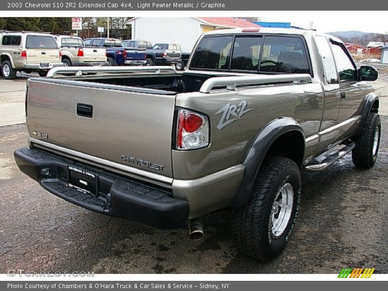 Light Pewter Metallic / Graphite 2003 Chevrolet S10 ZR2 Extended Cab 4x4