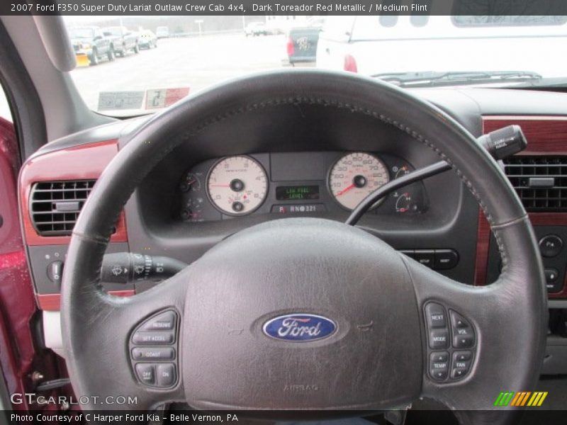 Dark Toreador Red Metallic / Medium Flint 2007 Ford F350 Super Duty Lariat Outlaw Crew Cab 4x4