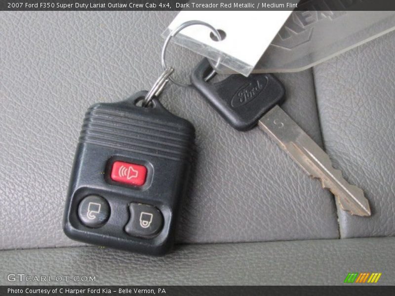 Dark Toreador Red Metallic / Medium Flint 2007 Ford F350 Super Duty Lariat Outlaw Crew Cab 4x4