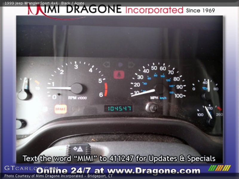 Black / Agate 1999 Jeep Wrangler Sport 4x4