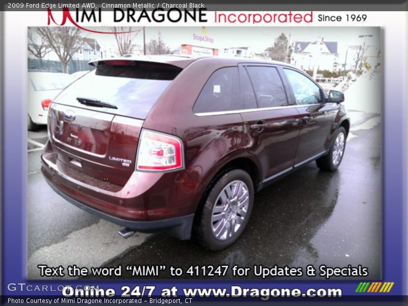 Cinnamon Metallic / Charcoal Black 2009 Ford Edge Limited AWD