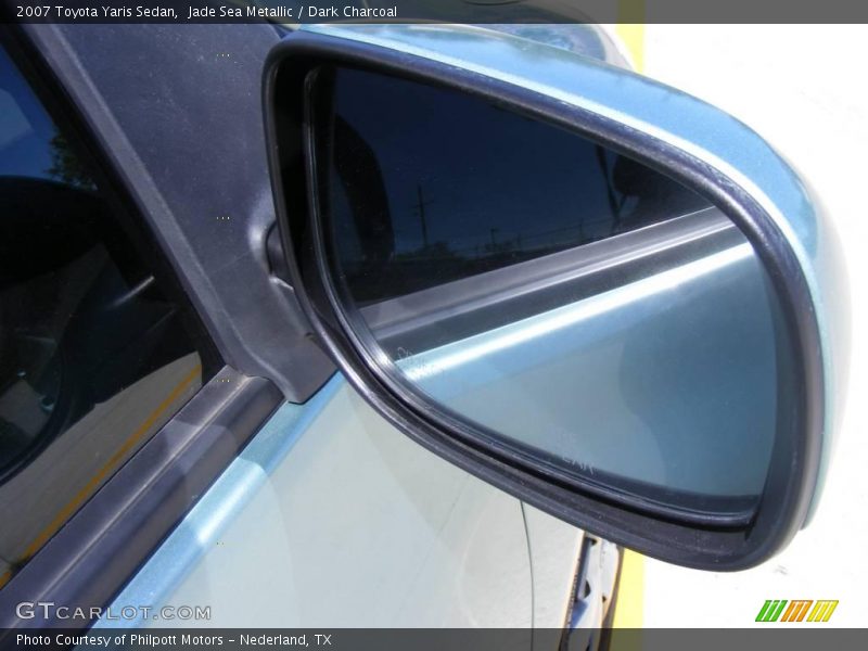 Jade Sea Metallic / Dark Charcoal 2007 Toyota Yaris Sedan