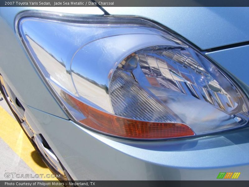 Jade Sea Metallic / Dark Charcoal 2007 Toyota Yaris Sedan