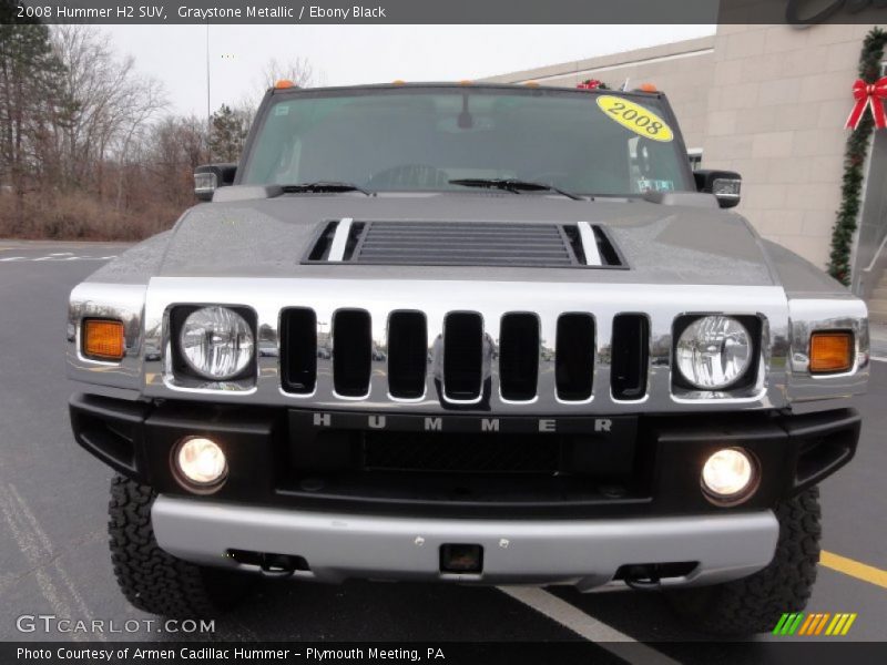 Graystone Metallic / Ebony Black 2008 Hummer H2 SUV