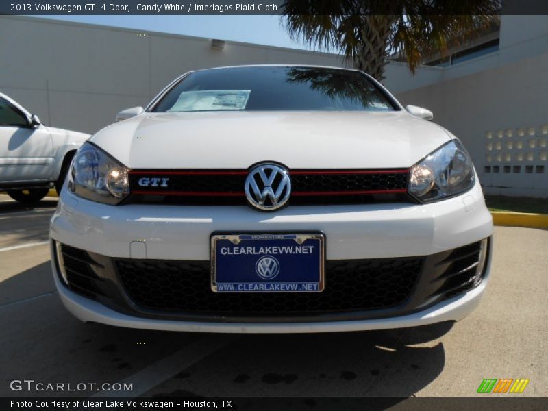 Candy White / Interlagos Plaid Cloth 2013 Volkswagen GTI 4 Door