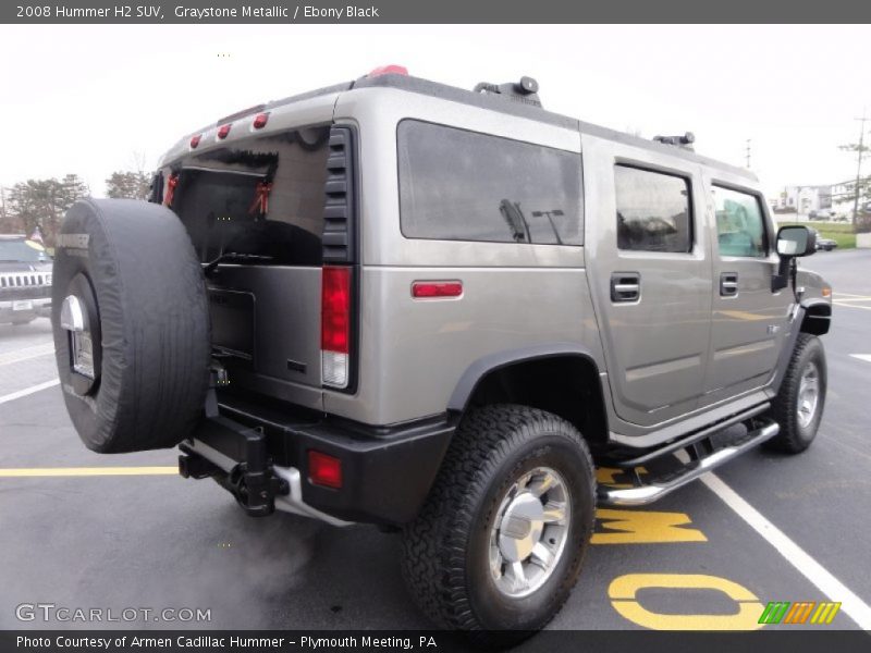 Graystone Metallic / Ebony Black 2008 Hummer H2 SUV