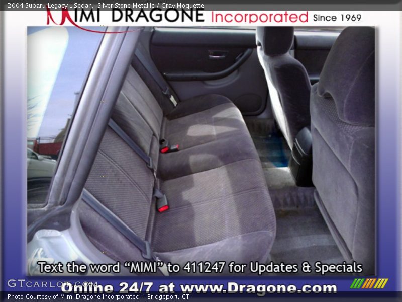 Silver Stone Metallic / Gray Moquette 2004 Subaru Legacy L Sedan