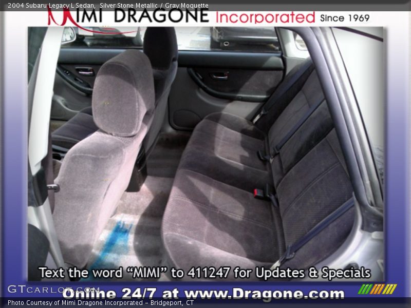 Silver Stone Metallic / Gray Moquette 2004 Subaru Legacy L Sedan