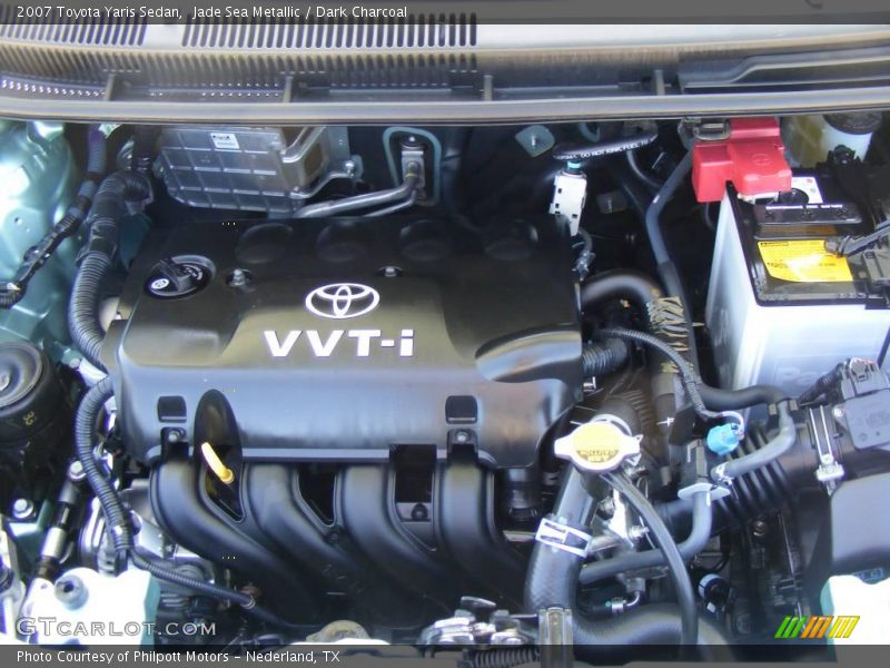 Jade Sea Metallic / Dark Charcoal 2007 Toyota Yaris Sedan