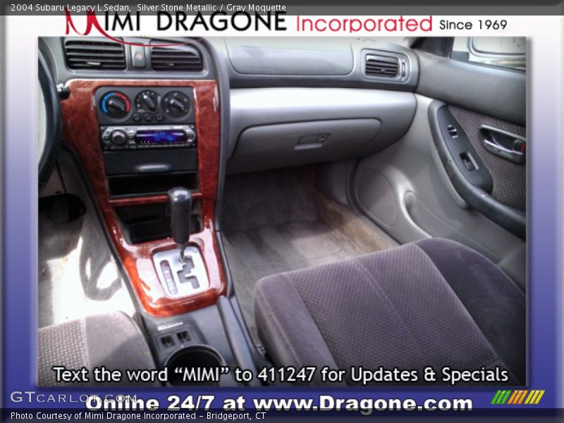 Silver Stone Metallic / Gray Moquette 2004 Subaru Legacy L Sedan