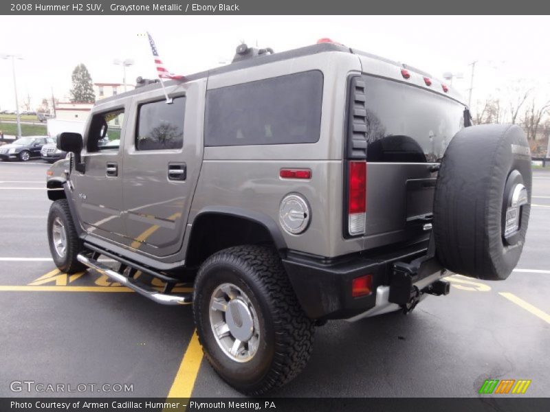 Graystone Metallic / Ebony Black 2008 Hummer H2 SUV