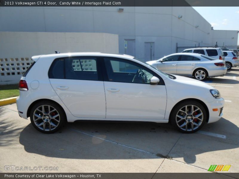 Candy White / Interlagos Plaid Cloth 2013 Volkswagen GTI 4 Door