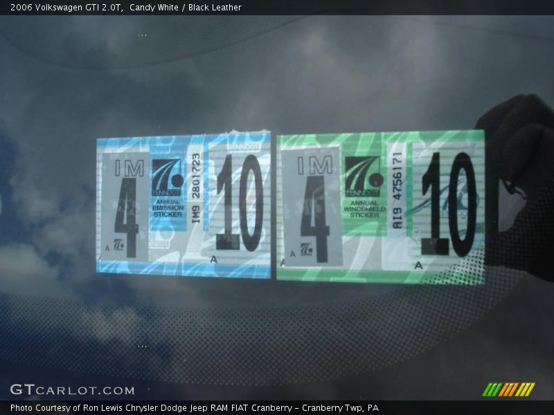 Candy White / Black Leather 2006 Volkswagen GTI 2.0T