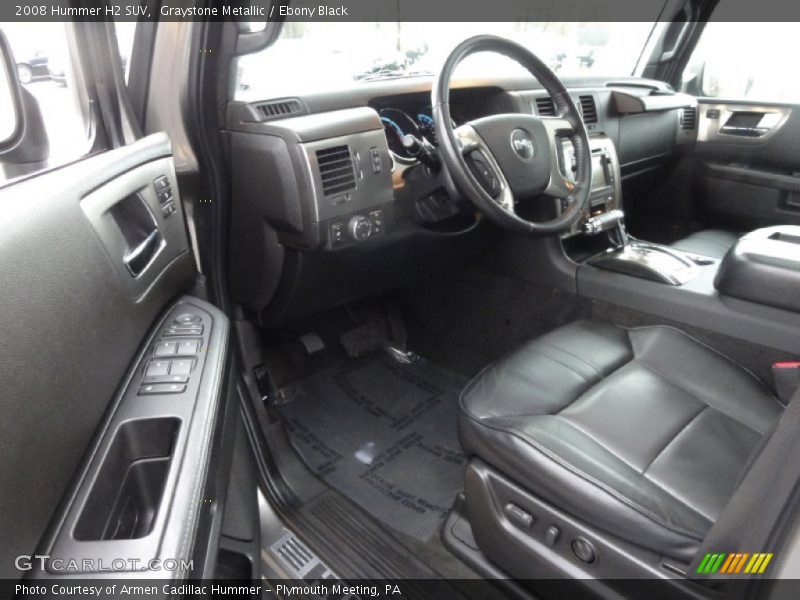 Graystone Metallic / Ebony Black 2008 Hummer H2 SUV