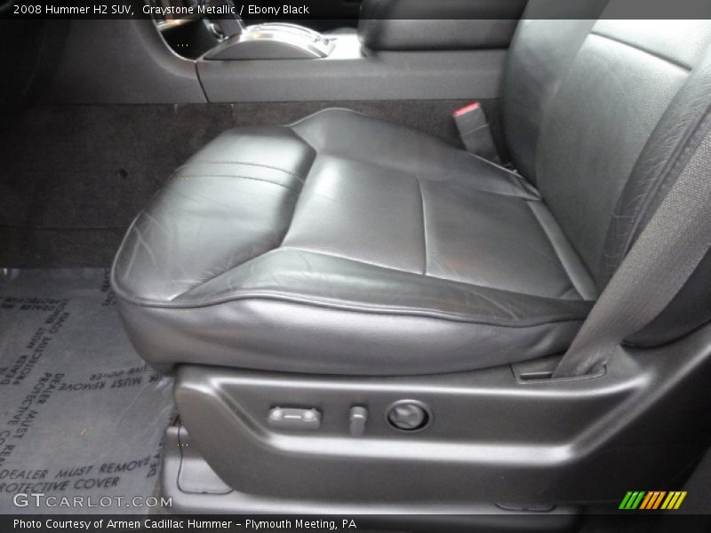Graystone Metallic / Ebony Black 2008 Hummer H2 SUV