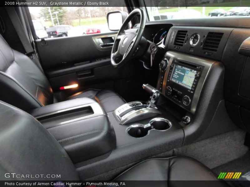 Graystone Metallic / Ebony Black 2008 Hummer H2 SUV