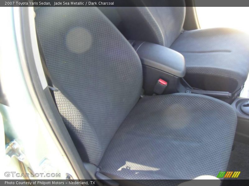 Jade Sea Metallic / Dark Charcoal 2007 Toyota Yaris Sedan