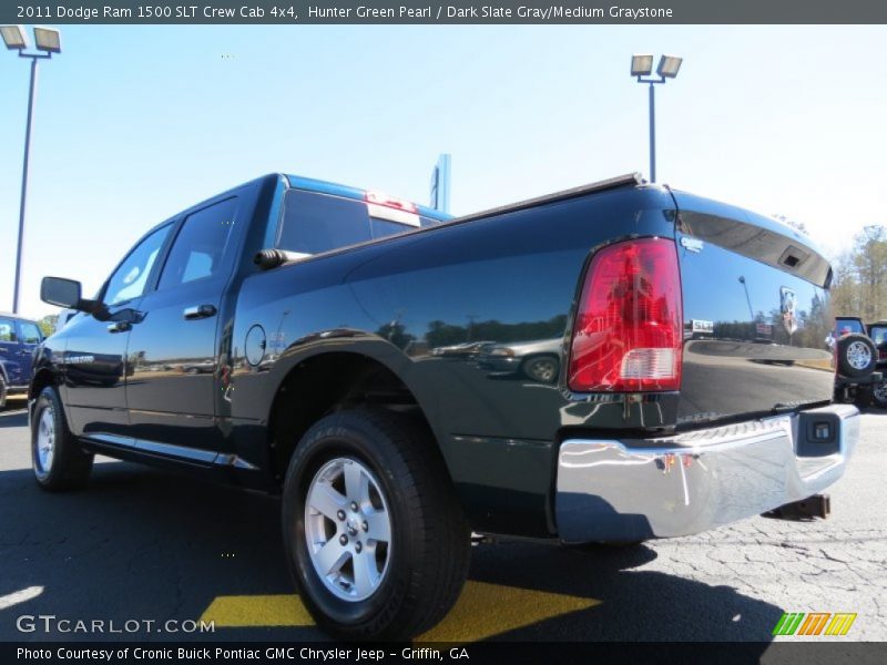 Hunter Green Pearl / Dark Slate Gray/Medium Graystone 2011 Dodge Ram 1500 SLT Crew Cab 4x4