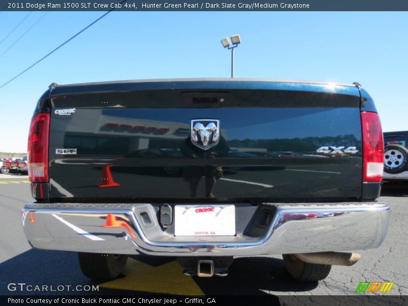 Hunter Green Pearl / Dark Slate Gray/Medium Graystone 2011 Dodge Ram 1500 SLT Crew Cab 4x4