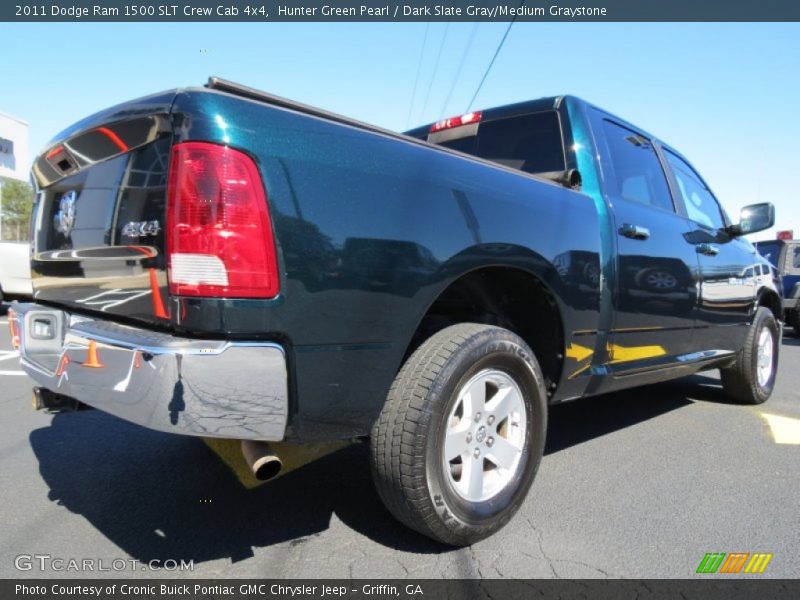 Hunter Green Pearl / Dark Slate Gray/Medium Graystone 2011 Dodge Ram 1500 SLT Crew Cab 4x4