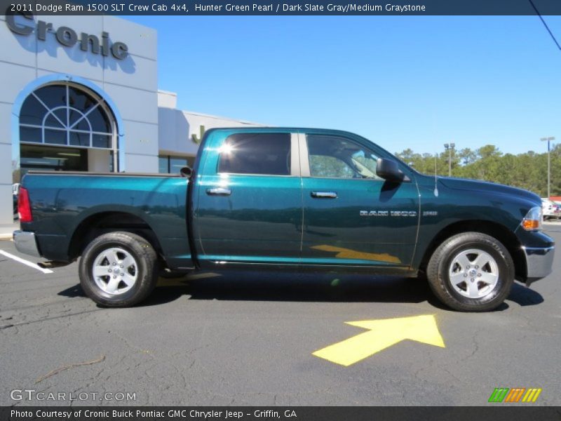 Hunter Green Pearl / Dark Slate Gray/Medium Graystone 2011 Dodge Ram 1500 SLT Crew Cab 4x4