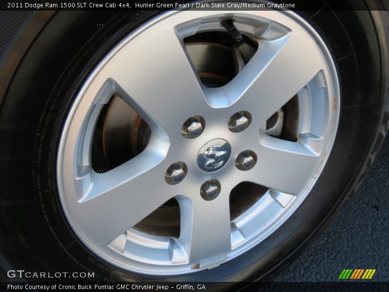 Hunter Green Pearl / Dark Slate Gray/Medium Graystone 2011 Dodge Ram 1500 SLT Crew Cab 4x4