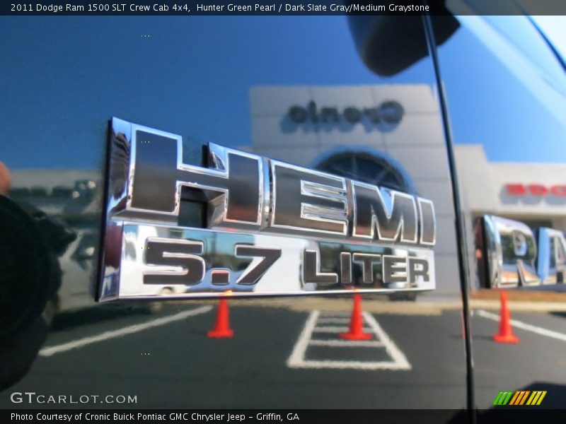 Hunter Green Pearl / Dark Slate Gray/Medium Graystone 2011 Dodge Ram 1500 SLT Crew Cab 4x4