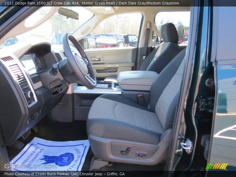 Hunter Green Pearl / Dark Slate Gray/Medium Graystone 2011 Dodge Ram 1500 SLT Crew Cab 4x4