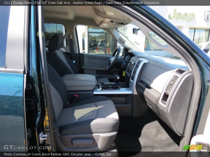 Hunter Green Pearl / Dark Slate Gray/Medium Graystone 2011 Dodge Ram 1500 SLT Crew Cab 4x4