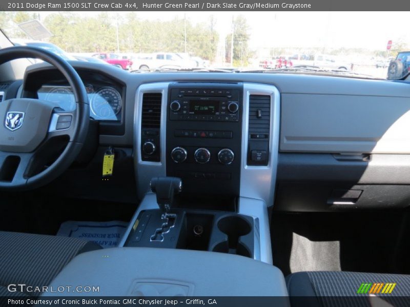 Hunter Green Pearl / Dark Slate Gray/Medium Graystone 2011 Dodge Ram 1500 SLT Crew Cab 4x4