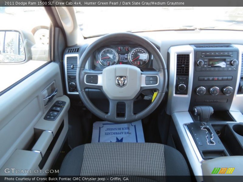 Hunter Green Pearl / Dark Slate Gray/Medium Graystone 2011 Dodge Ram 1500 SLT Crew Cab 4x4