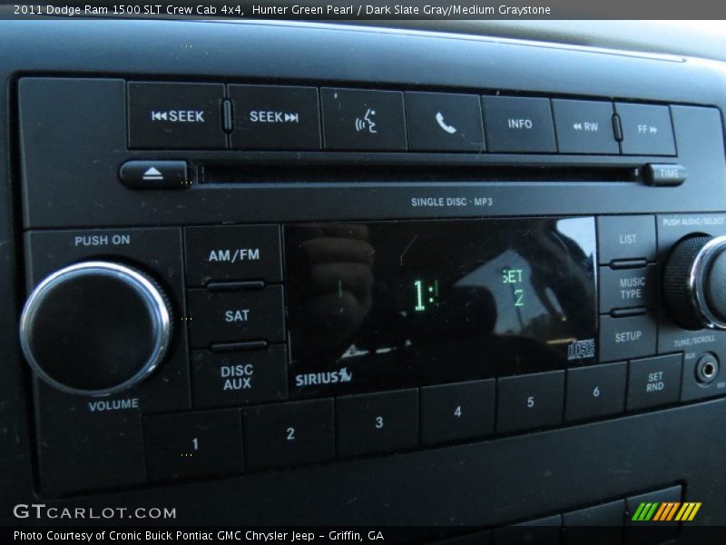 Hunter Green Pearl / Dark Slate Gray/Medium Graystone 2011 Dodge Ram 1500 SLT Crew Cab 4x4