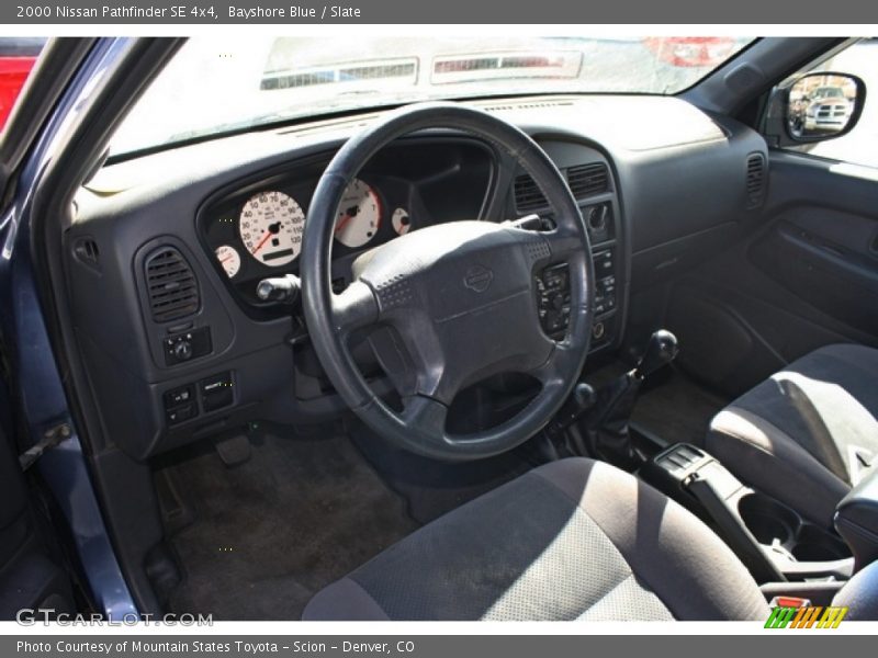 Bayshore Blue / Slate 2000 Nissan Pathfinder SE 4x4