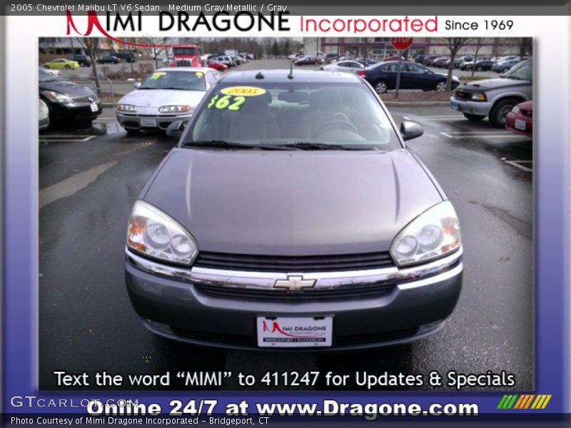 Medium Gray Metallic / Gray 2005 Chevrolet Malibu LT V6 Sedan