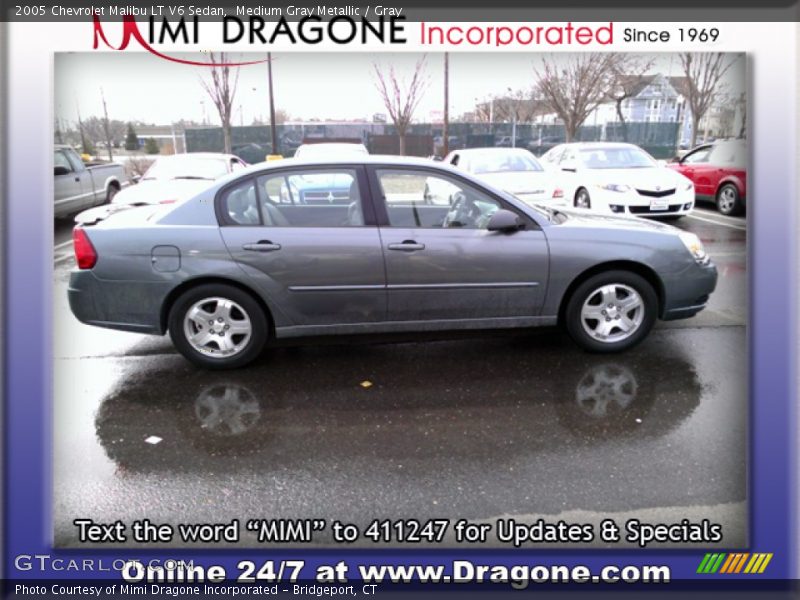 Medium Gray Metallic / Gray 2005 Chevrolet Malibu LT V6 Sedan