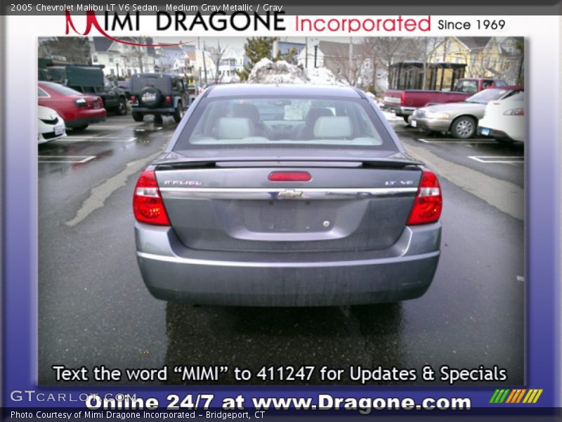 Medium Gray Metallic / Gray 2005 Chevrolet Malibu LT V6 Sedan