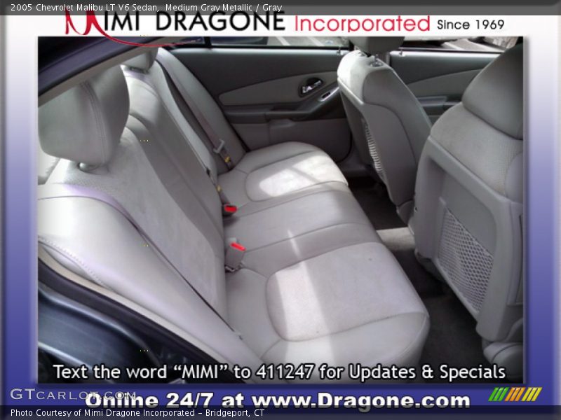 Medium Gray Metallic / Gray 2005 Chevrolet Malibu LT V6 Sedan