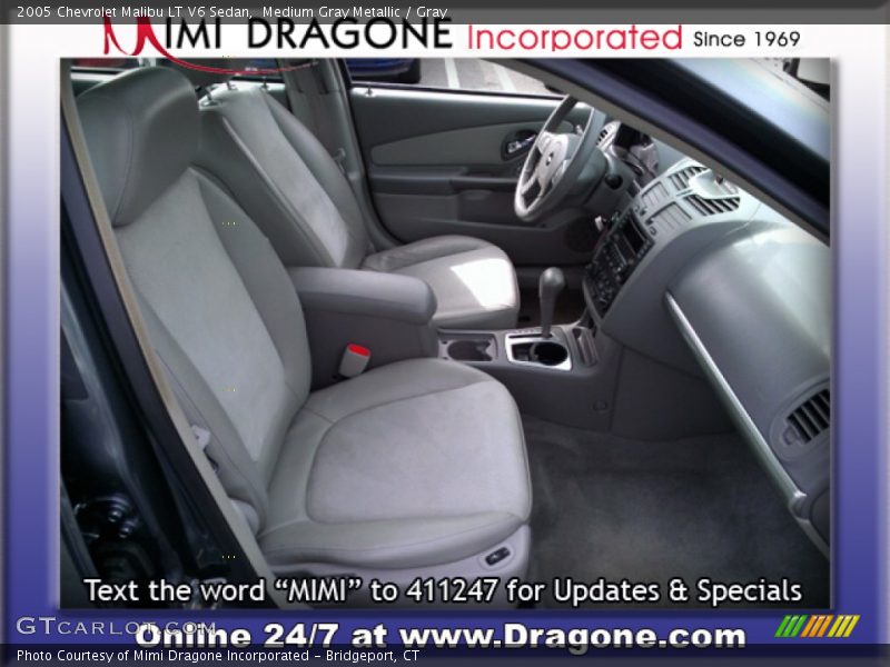 Medium Gray Metallic / Gray 2005 Chevrolet Malibu LT V6 Sedan