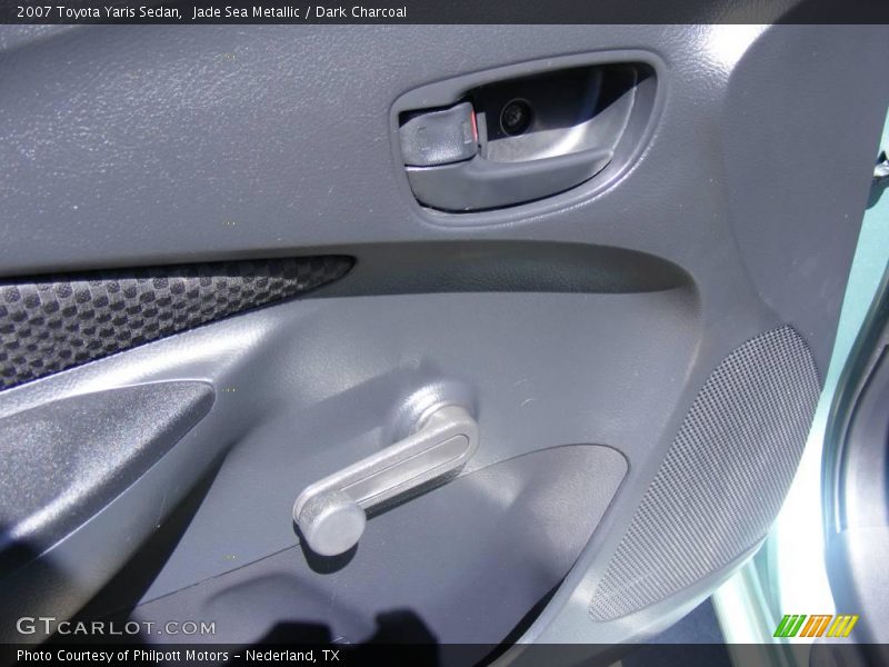 Jade Sea Metallic / Dark Charcoal 2007 Toyota Yaris Sedan