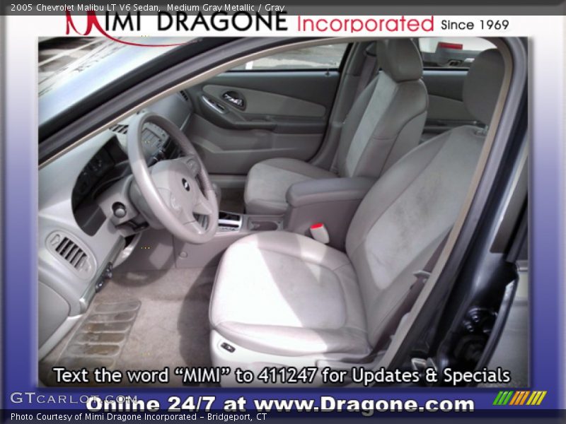 Medium Gray Metallic / Gray 2005 Chevrolet Malibu LT V6 Sedan