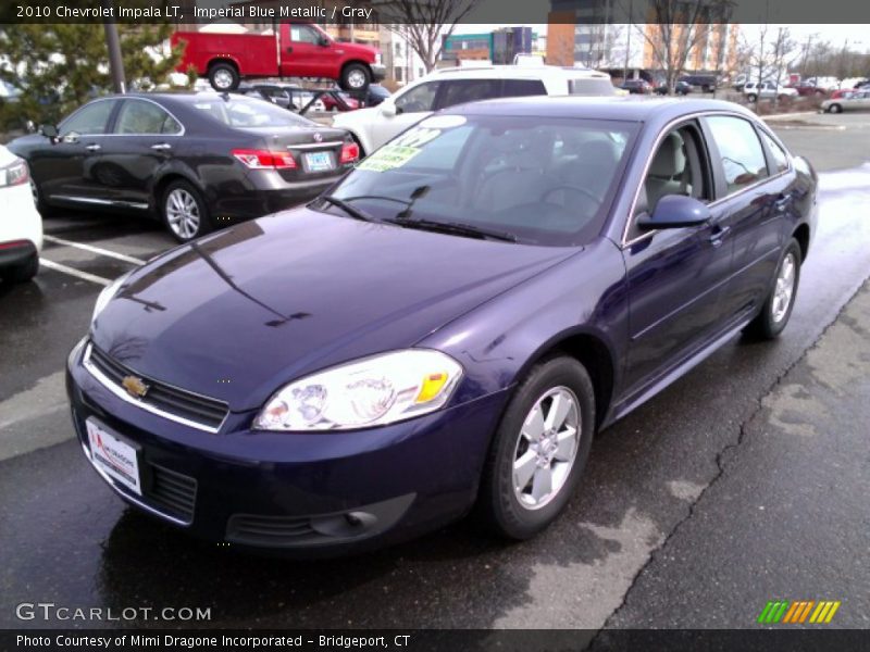 Imperial Blue Metallic / Gray 2010 Chevrolet Impala LT