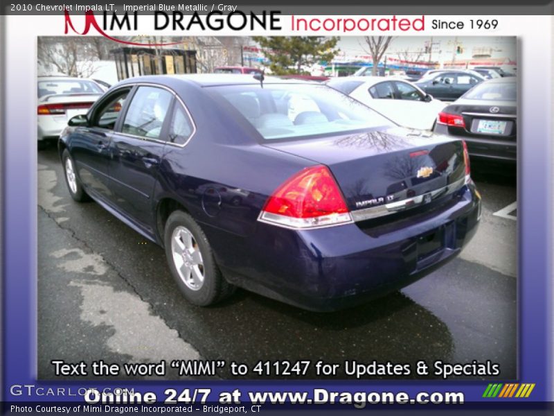 Imperial Blue Metallic / Gray 2010 Chevrolet Impala LT