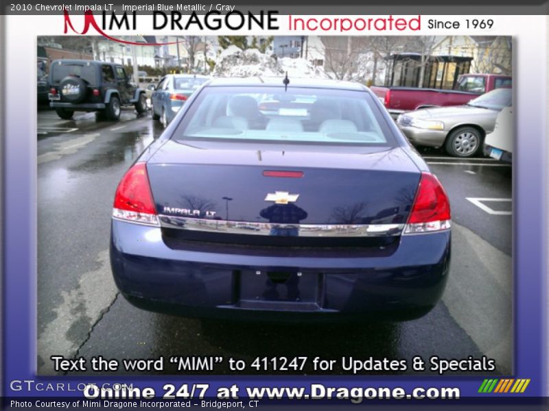 Imperial Blue Metallic / Gray 2010 Chevrolet Impala LT