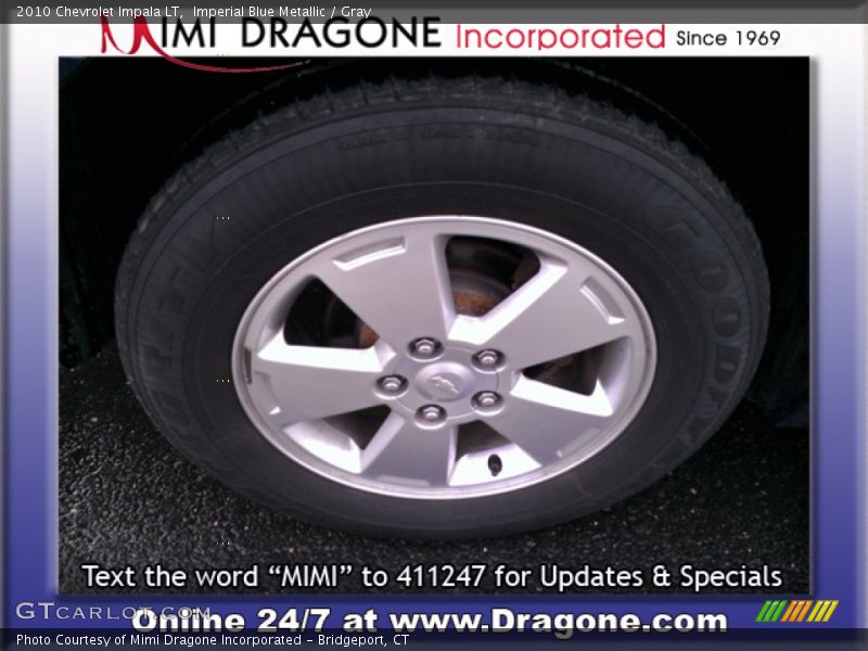 Imperial Blue Metallic / Gray 2010 Chevrolet Impala LT
