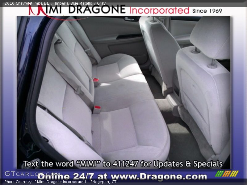 Imperial Blue Metallic / Gray 2010 Chevrolet Impala LT