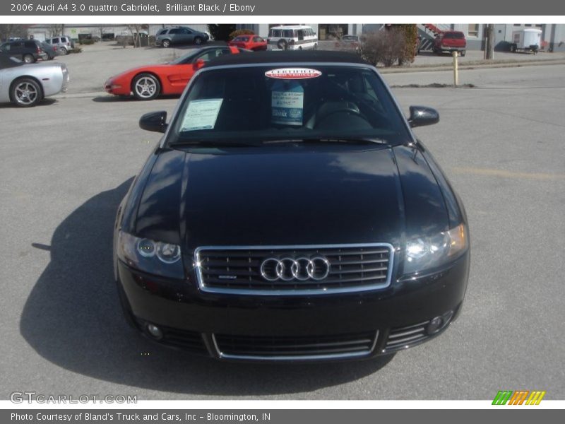 Brilliant Black / Ebony 2006 Audi A4 3.0 quattro Cabriolet