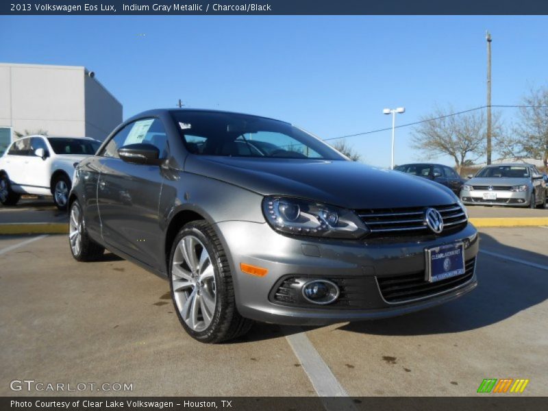 Indium Gray Metallic / Charcoal/Black 2013 Volkswagen Eos Lux