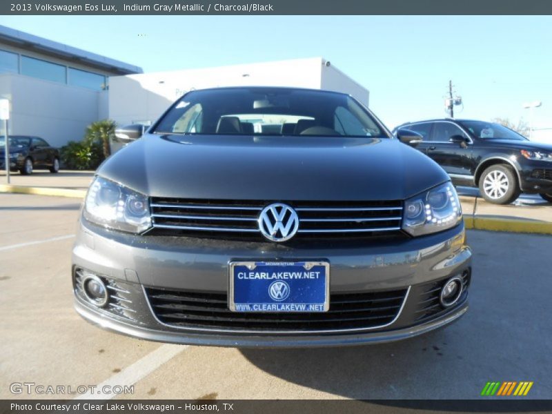 Indium Gray Metallic / Charcoal/Black 2013 Volkswagen Eos Lux