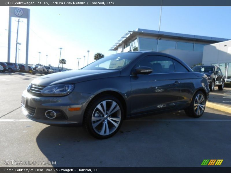Indium Gray Metallic / Charcoal/Black 2013 Volkswagen Eos Lux